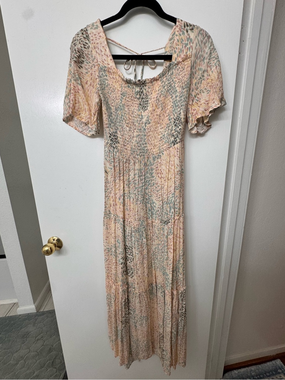 Vici Pink Floral Print Maxi Dress size small